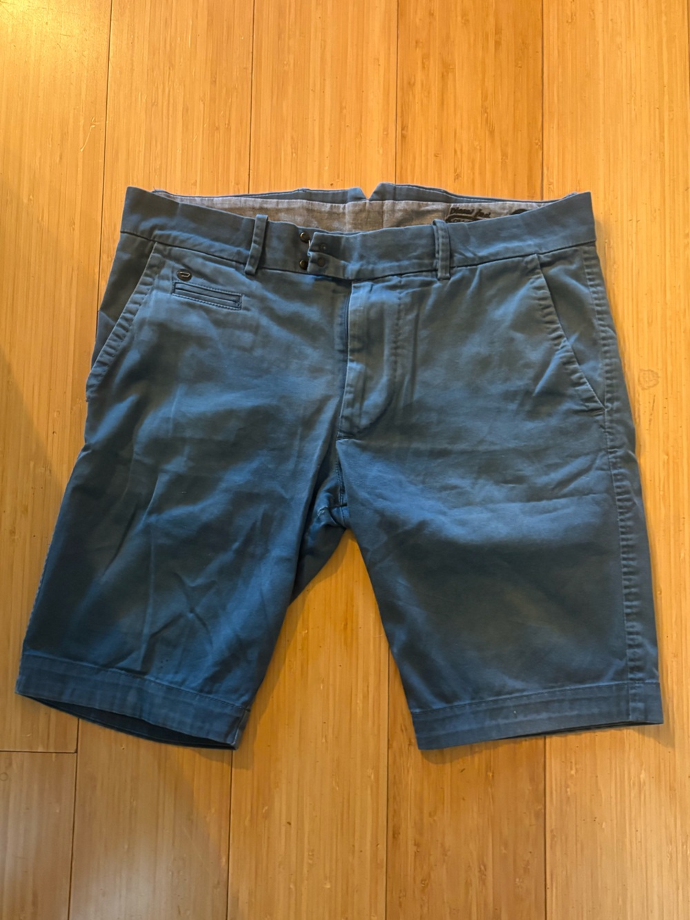 Diesel Classic Men's Cotton Chino Shorts - Slate Blue